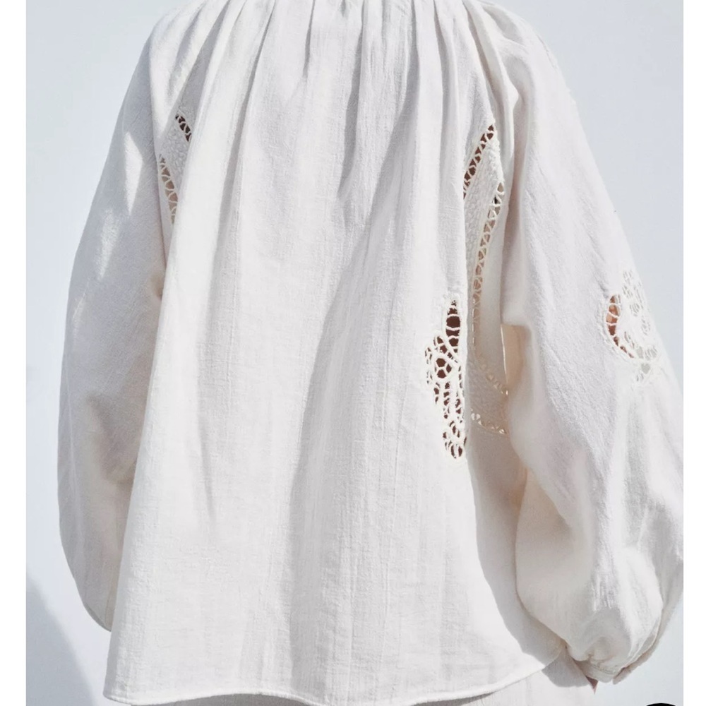 Zara Collection Embroidered Shirt S - Picture 5 of 13